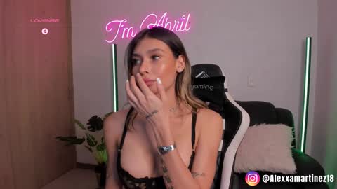 Snapshot of abril_w18 chatting on January 2025 12:43:02 AM My name is Alexa. Please say hello I like to chat with you. If you have requests please use tip online show from January 2025 12:43:02 AM