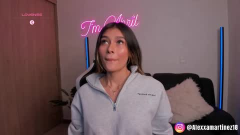 Snapshot of abril_w18 chatting on February 2025 02:06:02 AM My name is Alexa. Please say hello I like to chat with you. If you have requests please use tip online show from February 2025 02:06:02 AM