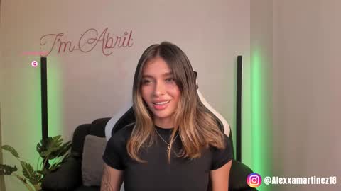 Snapshot of abril_w18 chatting on February 2025 02:09:02 AM My name is Alexa. Please say hello I like to chat with you. If you have requests please use tip online show from February 2025 02:09:02 AM