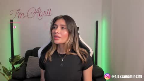 Snapshot of abril_w18 chatting on February 2025 05:15:01 AM My name is Alexa. Please say hello I like to chat with you. If you have requests please use tip online show from February 2025 05:15:01 AM