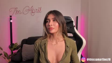 Snapshot of abril_w18 chatting on March 2025 02:48:01 AM My name is Alexa. Please say hello I like to chat with you. If you have requests please use tip online show from March 2025 02:48:01 AM