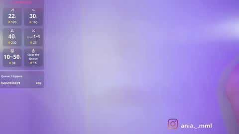 Snapshot of ania_mml chatting on March 2025 02:57:02 AM Ania online show from March 2025 02:57:02 AM