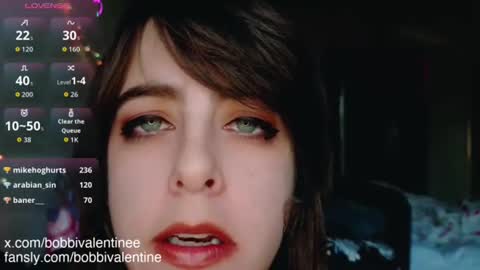 Snapshot of bobbivalentine chatting on December 2025 12:05:01 AM Bobbi Valentine online show from December 2025 12:05:01 AM