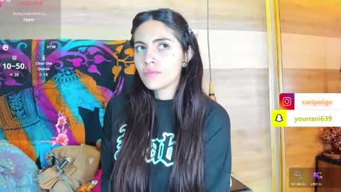 Snapshot of cori_paige chatting on October 2025 01:04:02 AM Cori online show from October 2025 01:04:02 AM