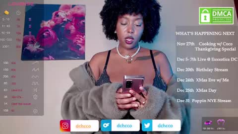 Snapshot of dchcco chatting on November 2025 01:59:01 AM Duchess Coco - Coco Puffs online show from November 2025 01:59:01 AM