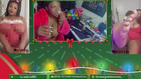 Snapshot of goddesscocoaa chatting on December 2025 10:55:02 AM Goddess Cocoa online show from December 2025 10:55:02 AM
