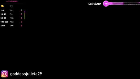 Snapshot of goddessjulieta chatting on May 2026 06:48:01 PM Julieta online show from May 2026 06:48:01 PM