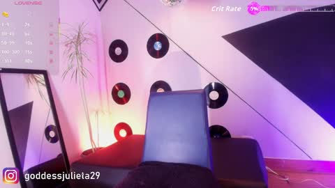 Snapshot of goddessjulieta chatting on May 2026 07:00:02 PM Julieta online show from May 2026 07:00:02 PM
