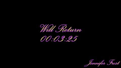 Snapshot of jenniferfrost chatting on January 2025 05:30:02 PM Jenni online show from January 2025 05:30:02 PM