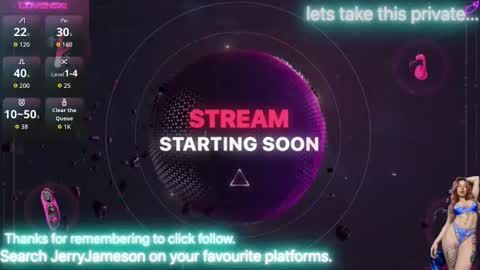 Snapshot of jerryjameson chatting on January 2026 05:10:02 AM Jerry Jameson online show from January 2026 05:10:02 AM