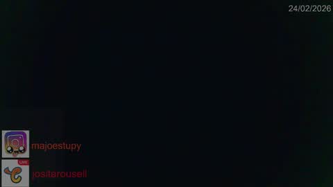 Snapshot of jositarousell chatting on February 2026 11:04:02 PM Josita rousell INSTAGRAM majoestupy online show from February 2026 11:04:02 PM