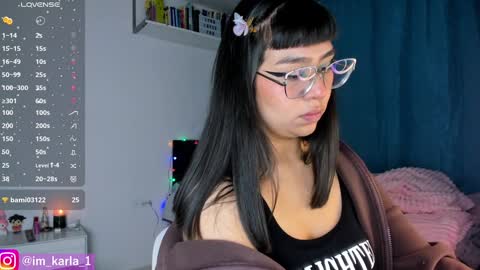 Snapshot of karla__1 chatting on January 2025 04:50:01 AM Ill be on at sunday see u Lynn Could u help me to reach 100 Thmbs upp plssss Independent girl 3 online show from January 2025 04:50:01 AM