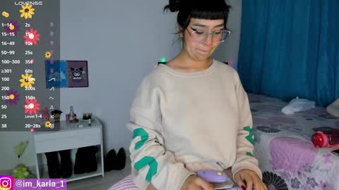 Snapshot of karla__1 chatting on January 2025 02:35:01 AM Ill be on at sunday see u Lynn Could u help me to reach 100 Thmbs upp plssss Independent girl 3 online show from January 2025 02:35:01 AM