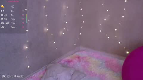 Snapshot of komatsu_ chatting on November 2025 11:06:01 PM Komatsu Lilith online show from November 2025 11:06:01 PM