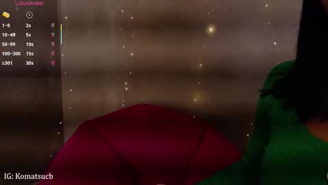 Snapshot of komatsu_ chatting on December 2025 03:33:01 AM Komatsu Lilith online show from December 2025 03:33:01 AM