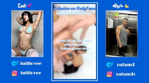 Snapshot of latinuycouple chatting on January 2025 04:58:01 AM Rafa and Luli online show from January 2025 04:58:01 AM