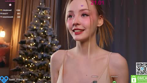 Snapshot of lissa_meooow chatting on January 2025 06:43:02 AM your Liza again. Next stream Dec. 1 at 2 or 3 GMT online show from January 2025 06:43:02 AM