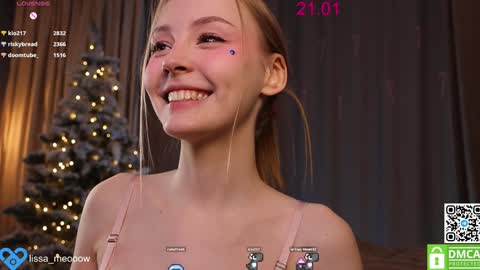 Snapshot of lissa_meooow chatting on January 2025 12:50:01 PM your Liza again. Next stream Dec. 1 at 2 or 3 GMT online show from January 2025 12:50:01 PM