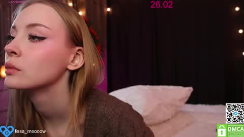 Snapshot of lissa_meooow chatting on February 2025 03:53:01 AM your Liza again. Next stream Dec. 1 at 2 or 3 GMT online show from February 2025 03:53:01 AM