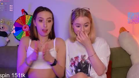 Snapshot of mimipaws chatting on February 2026 07:43:01 PM MilaBlack and StacyBlonde Today unboxing Lovens OMG online show from February 2026 07:43:01 PM