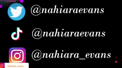 NAHIARA EVANS online show from September 2025 11:10:01 AM