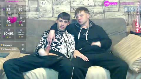 Max tall dark-haired guy with tattoos and Phil blond-haired online show from May 2026 04:40:01 AM