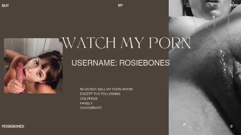 Snapshot of rosiebones chatting on July 2026 06:40:02 PM Rosie Bones online show from July 2026 06:40:02 PM