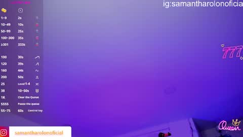 Snapshot of samantha_rolon chatting on June 2026 02:36:02 AM Samatha online show from June 2026 02:36:02 AM