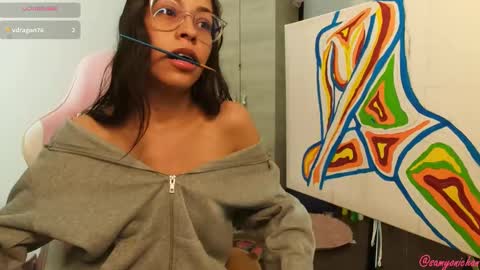 Snapshot of samyonichan chatting on December 2024 04:58:02 AM Special show on 17 december and 23 UwU online show from December 2024 04:58:02 AM