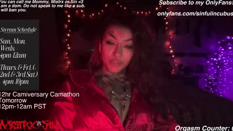 Mistrx Sin online show from January 2025 05:40:02 AM