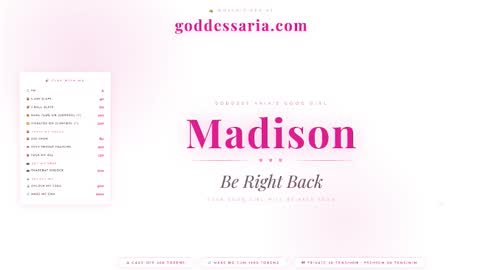 sissymaddieee online show from March 2026 12:31:02 PM