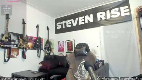 Snapshot of stevenrisenyc chatting on March 2026 12:15:01 AM StevenRiseNYC online show from March 2026 12:15:01 AM