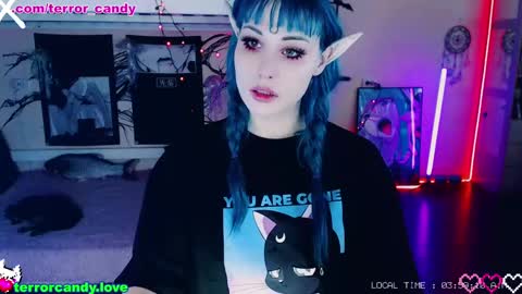 Snapshot of terror_candy chatting on March 2025 12:59:02 AM CRY BABY online show from March 2025 12:59:02 AM