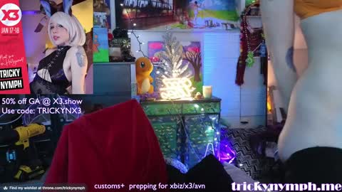 Snapshot of tricky_nymph chatting on January 2025 10:16:02 AM Cassie online show from January 2025 10:16:02 AM