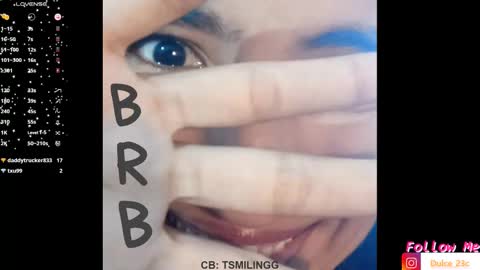 Snapshot of tsmilingg chatting on February 2025 12:07:01 AM Dulce online show from February 2025 12:07:01 AM