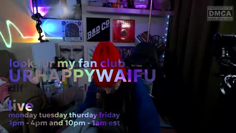 Snapshot of urhappywaifu chatting on February 2026 06:50:01 AM kae online show from February 2026 06:50:01 AM