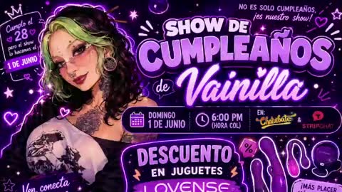 Vainilla Independent model online show from June 2026 12:56:02 AM