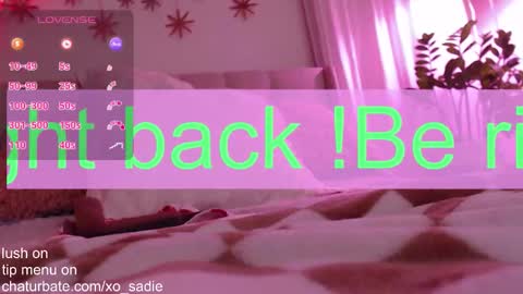 Snapshot of xo_sadie chatting on December 2025 07:03:02 AM Xo Sadie online show from December 2025 07:03:02 AM