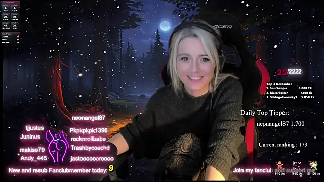 Lisaonthemoon online show from December 2024 05:04:02 AM