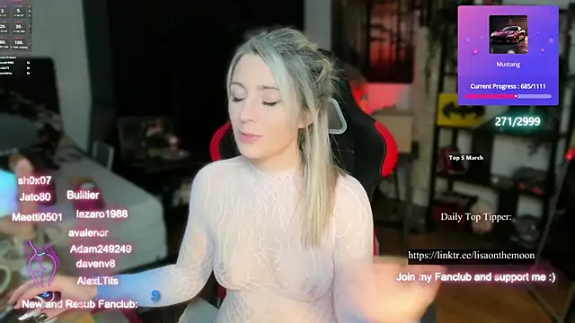 Lisaonthemoon online show from March 2025 09:11:02 PM