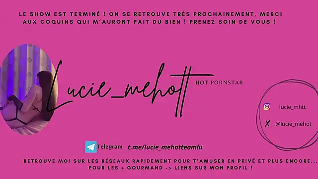 lucie mehott online show from March 2025 08:21:02 AM