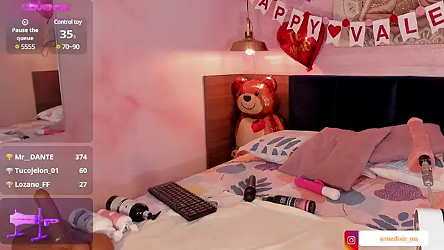 Snapshot of AnneDixie chatting on February 2025 09:20:01 AM AnneDixie online show from February 2025 09:20:01 AM