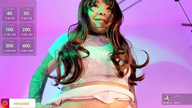 Snapshot of NinaInk chatting on September 2025 01:58:01 PM NinaInk online show from September 2025 01:58:01 PM