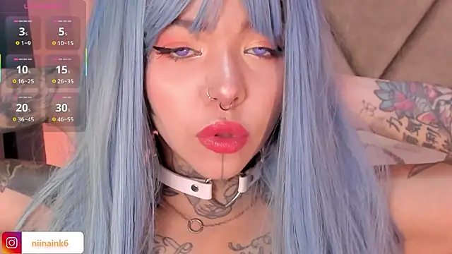 Snapshot of NinaInk chatting on October 2025 01:01:01 PM NinaInk online show from October 2025 01:01:01 PM