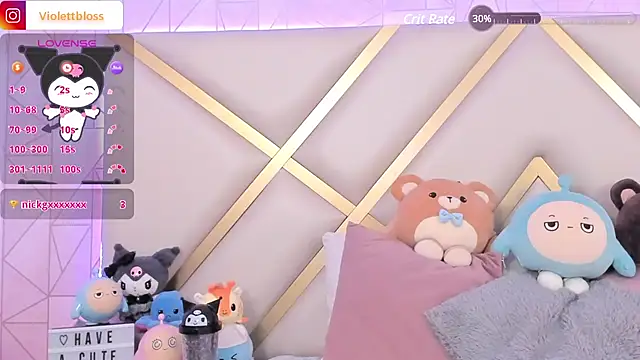 Violettbloss online show from January 2025 10:01:01 PM