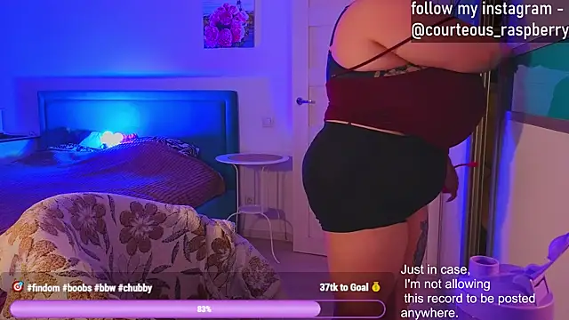 courteous raspberrry online show from January 2025 01:54:01 PM