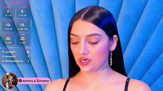 Snapshot of Harper-Avary chatting on October 2025 03:00:01 PM Harper-Avary online show from October 2025 03:00:01 PM