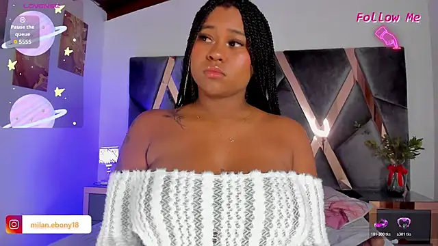 Snapshot of Milan_ebony chatting on April 2026 12:09:02 PM Milan ebony online show from April 2026 12:09:02 PM