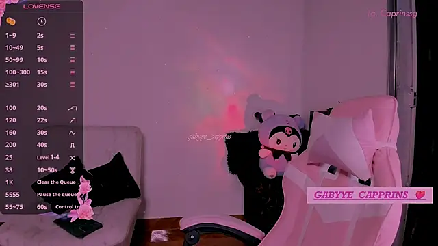 gabyye capprins online show from April 2026 01:10:01 AM