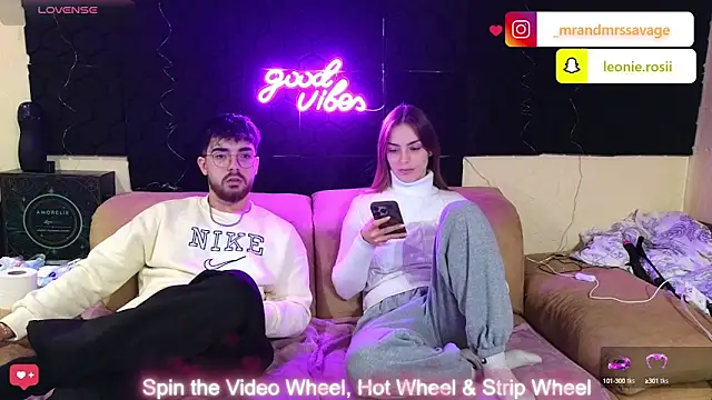 Snapshot of MrAndMrsSavage chatting on December 2024 02:52:02 PM MrAndMrsSavage online show from December 2024 02:52:02 PM